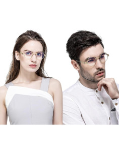 Gafas de sol redondas AIEYEZO Steampunk UV 100% bloqueadores 2