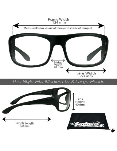 Gafas de Motocicleta Bikershades Fotoquímicas Claras a Grises