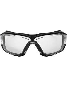 Gafas de seguridad Birdz Gasket con lente clara y marco negro 2