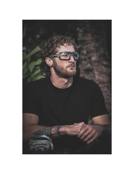 Gafas de seguridad Birdz Gasket con lente clara y marco negro