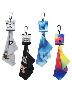 Paño de limpieza de gafas Cele de microfibra con pouch (4 unidades)