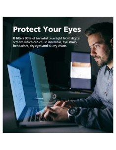 Paquete de 2 Protectores de Pantalla 16" DIACUBE Anti-Luz Azul 2