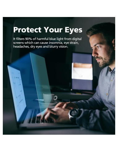 Paquete de 2 Protectores de Pantalla 16" DIACUBE Anti-Luz Azul