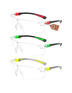 Gafas de Seguridad Ligeras QG01-3P Antiempañante Ajustables