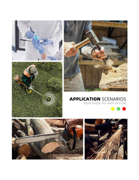 Gafas de Seguridad Ligeras QG01-3P Antiempañante Ajustables