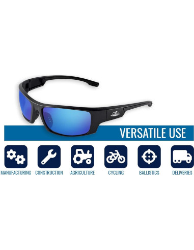 Gafas de seguridad Bullhead BH969 con lentes Revo azules