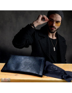 Funda suave para gafas MYEYEGLASSCASE negra grande 2