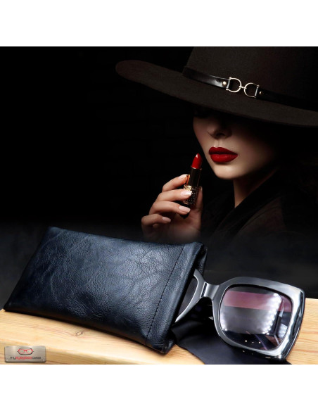 Funda suave para gafas MYEYEGLASSCASE negra grande