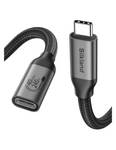 Cable Extensión USB4 Silkland 1m 40Gbps 240W 8K Thunderbolt 4