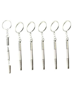 6 Piezas Destornillador Mini Aliotech Acero Inoxidable