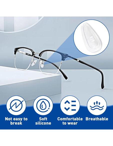 Kit de almohadillas para nariz de gafas Vivinin 57 pares
