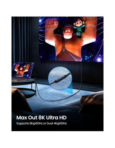 Cable Extensión USB4 Silkland 1m 40Gbps 240W 8K Thunderbolt 4