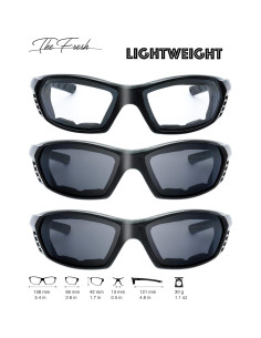 Gafas de sol acolchadas The Fresh FR13 UV400 para moto 2