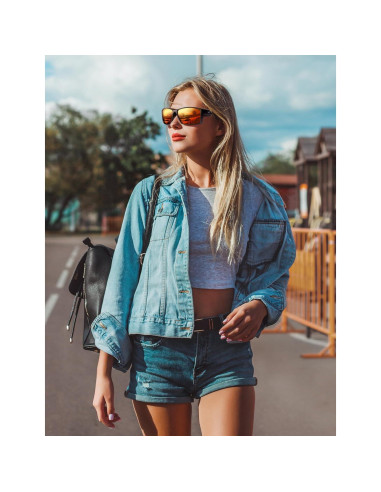 Gafas de sol deportivas RIVBOS RBS861 polarizadas rojas