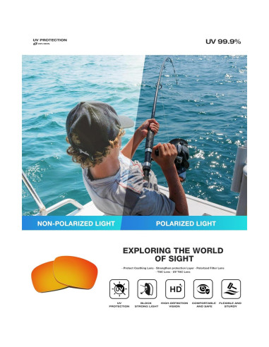 Gafas de sol deportivas RIVBOS RBS861 polarizadas rojas