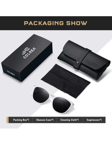 Gafas de sol estilo gato Colrea UV400 para mujeres