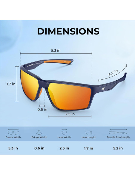 Gafas de Sol Polarizadas KastKing para Adultos - Protección UV