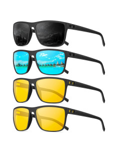 Gafas de sol QALLY polarizadas para hombres con UV