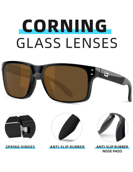 Gafas de Sol BNUS B7066 con Lentes de Vidrio Polarizadas