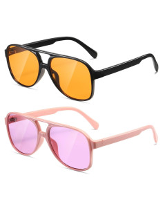 Gafas de sol aviador TIANYESY retro unisex con protección UV