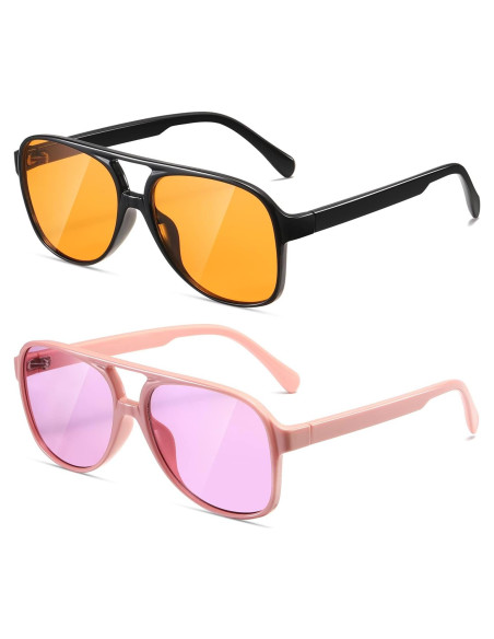 Gafas de sol aviador TIANYESY retro unisex con protección UV