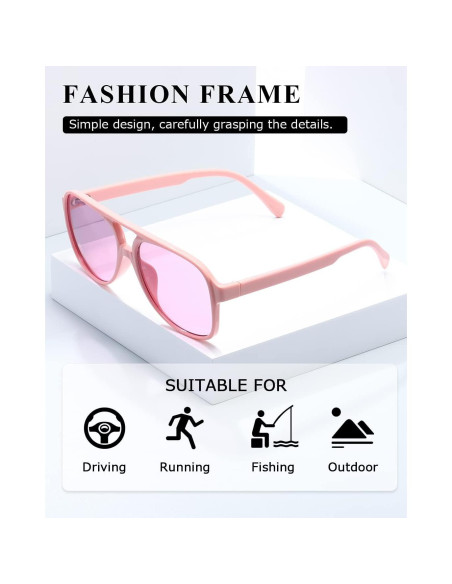 Gafas de sol aviador TIANYESY retro unisex con protección UV