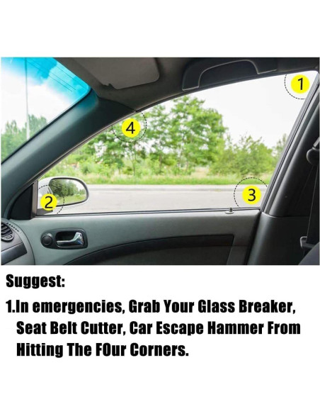 Martillo de Seguridad Booge con Cortador y Rompedor - Rosa