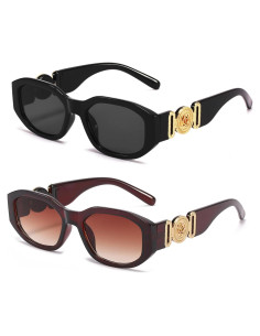 Gafas de Sol Rectangulares BUTABY UV400 Moda Vintage