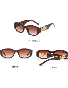 Gafas de Sol Rectangulares BUTABY UV400 Moda Vintage 2