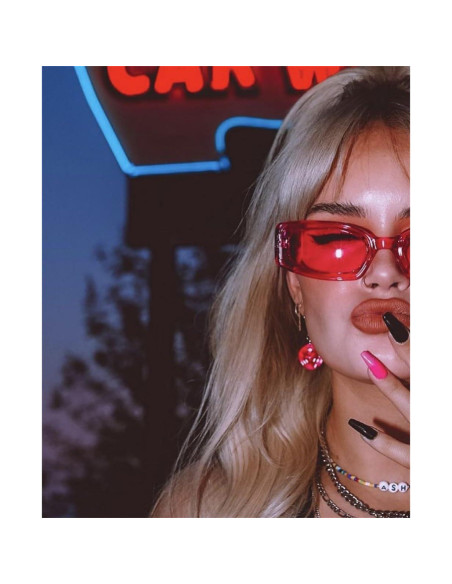 Gafas de sol rectangulares ADE WU unisex retro 90s Gafas de sol rectangulares ADE WU unisex retro 90s