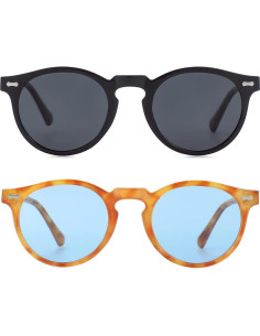 Gleyemor Gafas de Sol Polarizadas UV400 Redondas 48mm 2