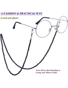 Cadena de Gafas KAI Top de Piedra Natural 73 cm para Mujeres 2