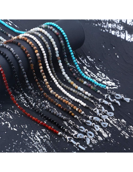 Cadena de Gafas KAI Top de Piedra Natural 73 cm para Mujeres