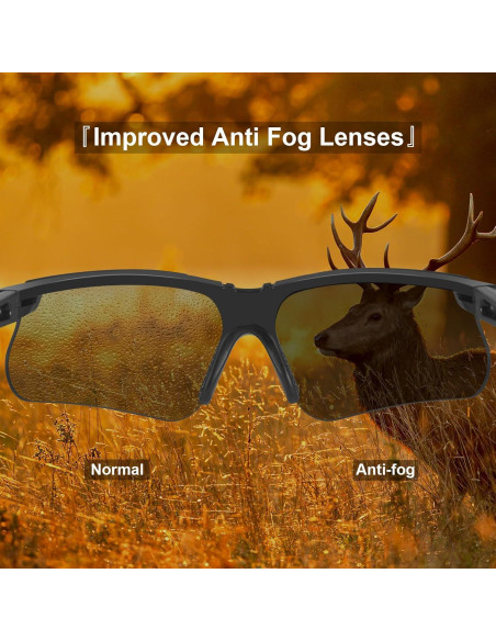 Gafas de Seguridad DAXISONN Anti Niebla para Tiro UV400