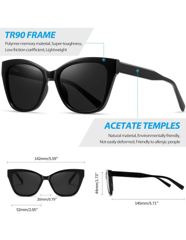 Gafas de sol Joopin Ojo de Gato UV400 para Mujeres