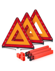Triángulos de Advertencia de Emergencia MAOPINER - 3 Piezas 43 cm