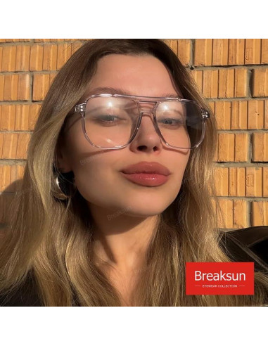 Gafas de sol cuadradas Breaksun B68 con bloqueo luz azul