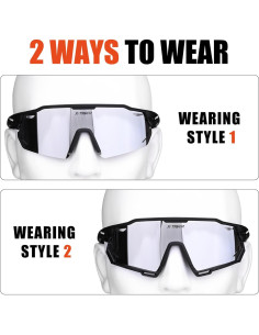 Gafas de Ciclismo X-TIGER con 5 Lentes Intercambiables 2