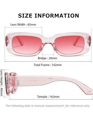 Gafas de sol KIMORN rectangulares UV400 para hombres y mujeres