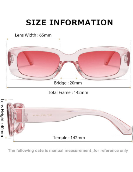 Gafas de sol KIMORN rectangulares UV400 para hombres y mujeres