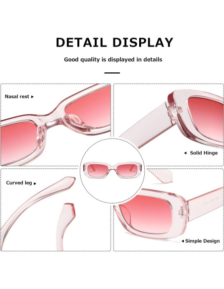 Gafas de sol KIMORN rectangulares UV400 para hombres y mujeres