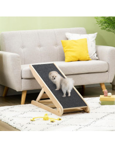Rampa Ajustable para Mascotas PawHut Plegable Antideslizante 2