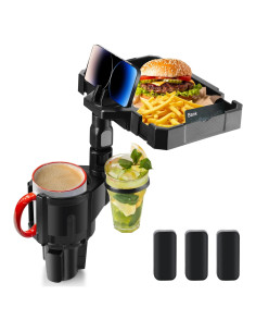 Bandeja para Portavasos de Coche Bvdfgk 4 en 1 Expandible