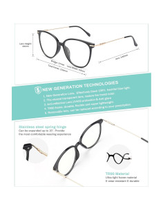 Gafas Anti Luz Azul Gaoye Unisex con Filtro UV 3 Piezas 2