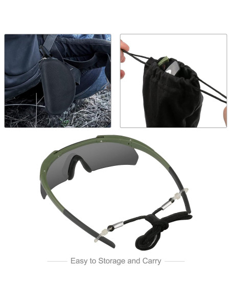 Gafas Tácticas XAegis con 3 Lentes Intercambiables Gafas Tácticas XAegis con 3 Lentes Intercambiables