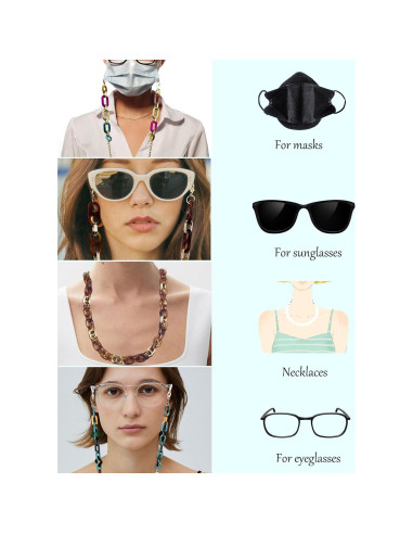 Cadena de Gafas para Mujeres Soporte Alrededor del Cuello