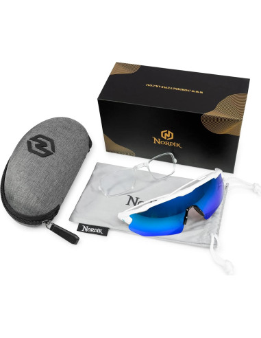 Gafas de Ciclismo Nordik AKSEL - Lentes UV400 y Antigolpes