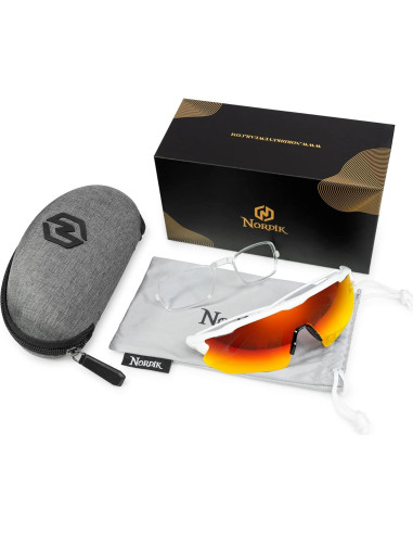 Gafas de Ciclismo Nordik AKSEL - UV400 y Lentes Antirreflectantes