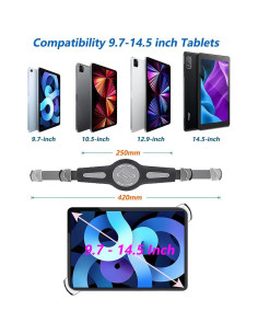 Soporte para Tableta en Reposacabezas EXSHOW - Compatible con iPad y Tablets de 9.7" a 14.5" 2