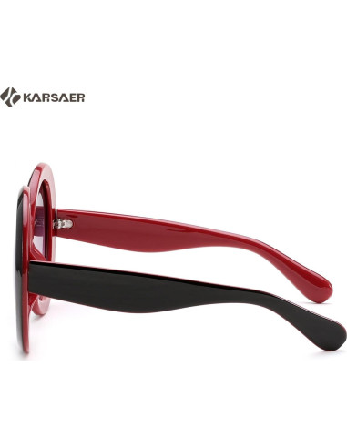 Gafas de sol redondas Karsaer UV400 grandes unisex